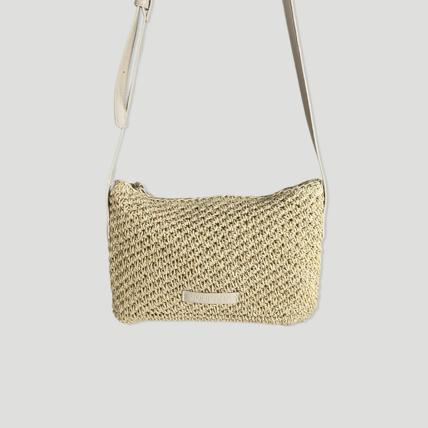 Bolso rafia | Pequeño crudo