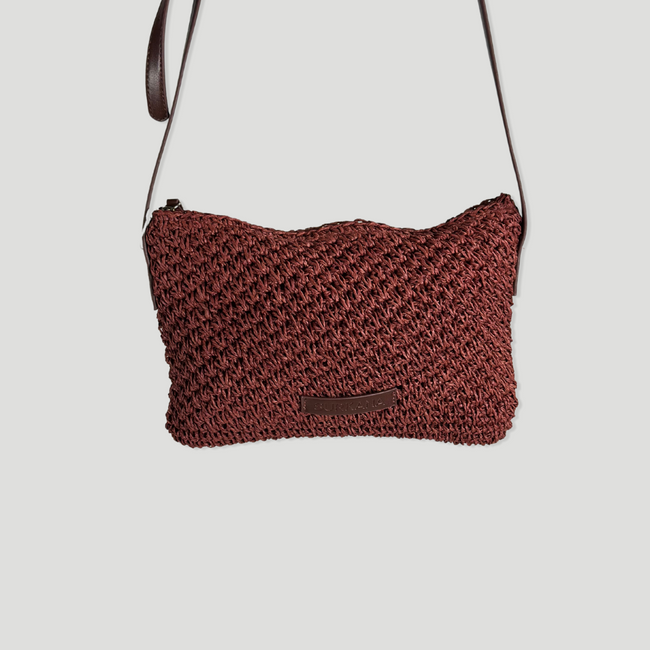 Bolso rafia | Pequeño marrón
