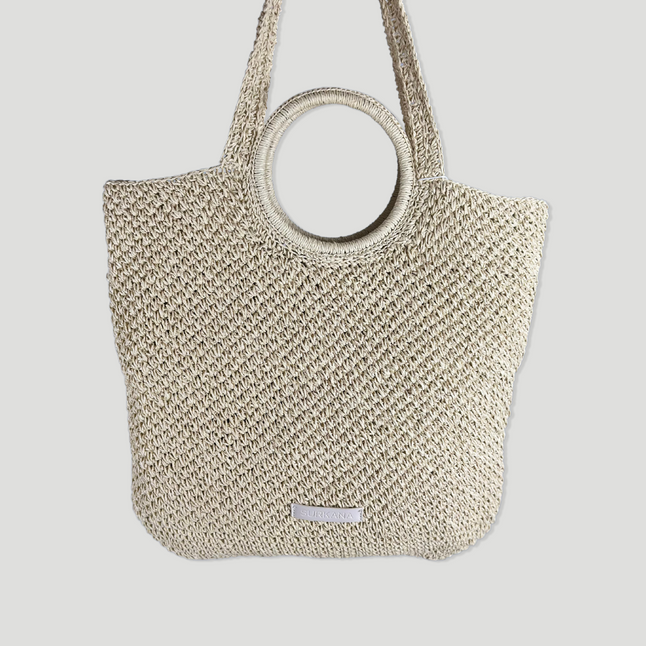 Bolso rafia | Grande crudo