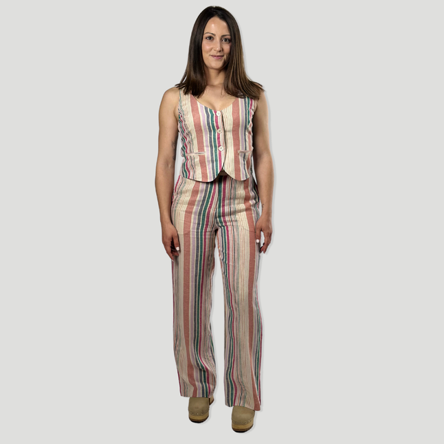 Conjunto | Chaleco y pantalón | Rayas