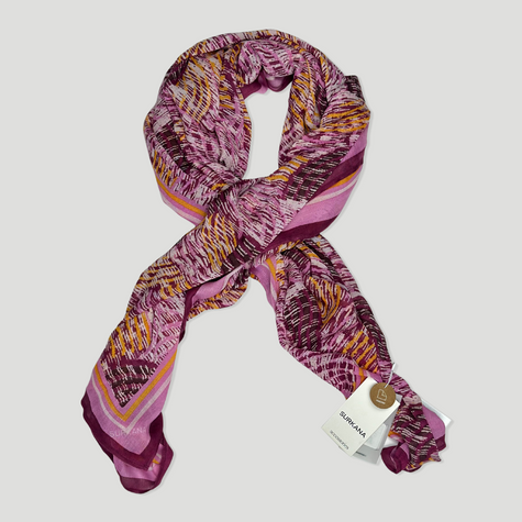 Pañuelo estampado | Rosa