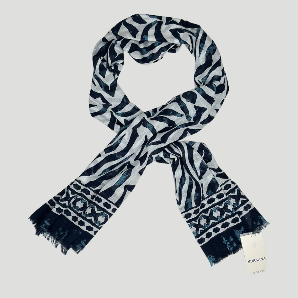 Pañuelo estampado | Azul