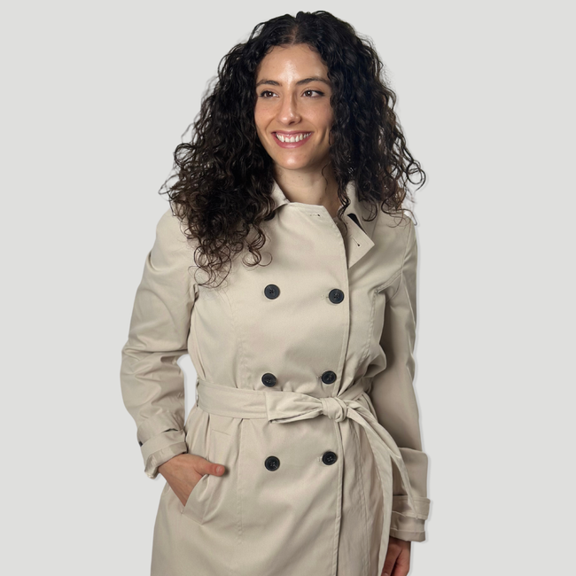 Gabardina corta beige | Vero moda