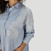 Camisa de rayas | Azul y blanco | R.M68005