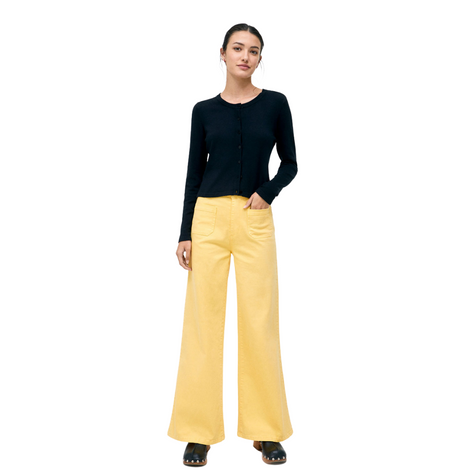 Pantalón vaquero largo | Bolsillos | Amarillo