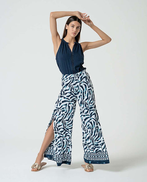 Pantalón estampado | Pala ancha | Surkana