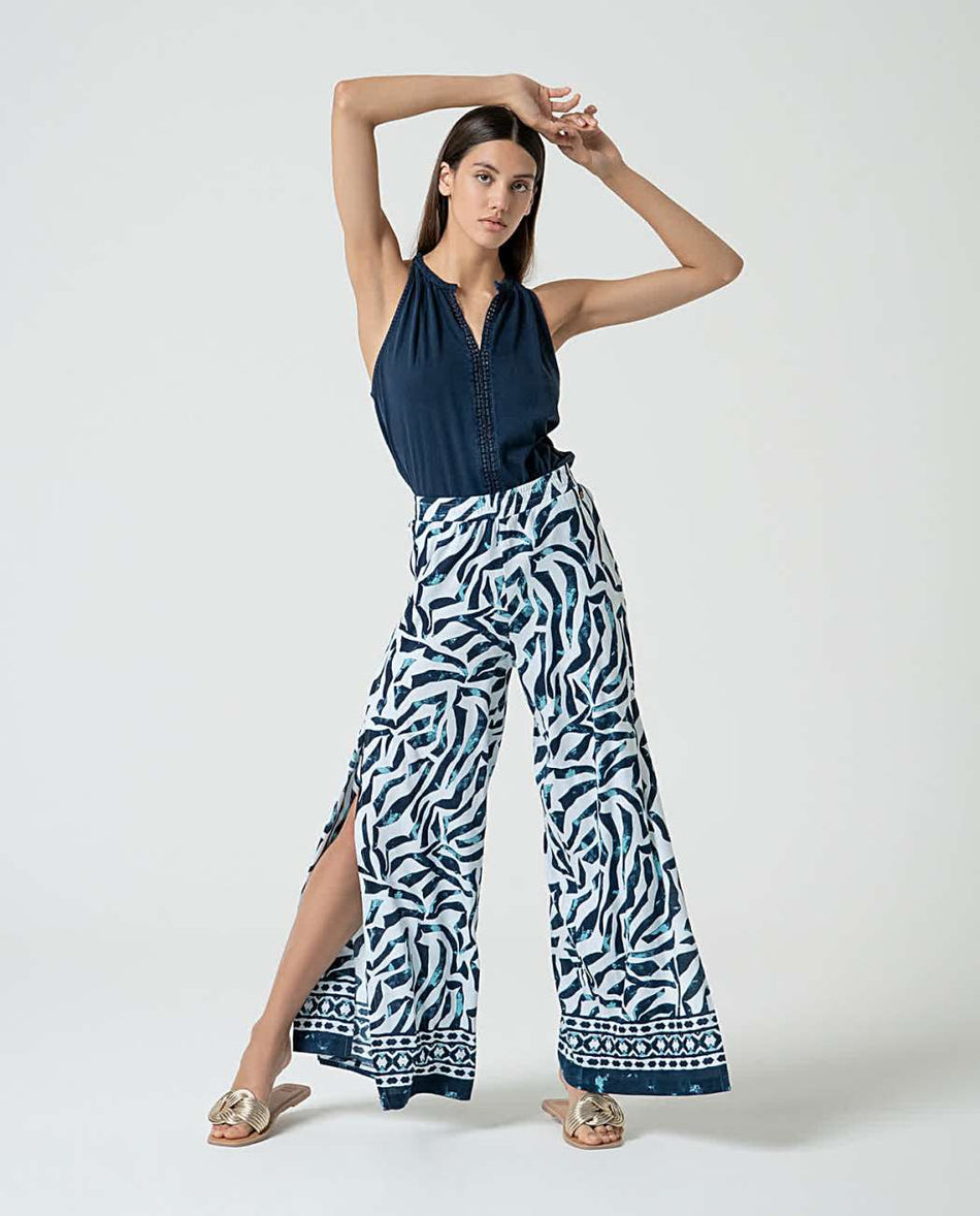 Pantalón estampado | Pala ancha | Surkana