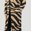 Chaqueta larga animal print | R.8035 | Beige y negro