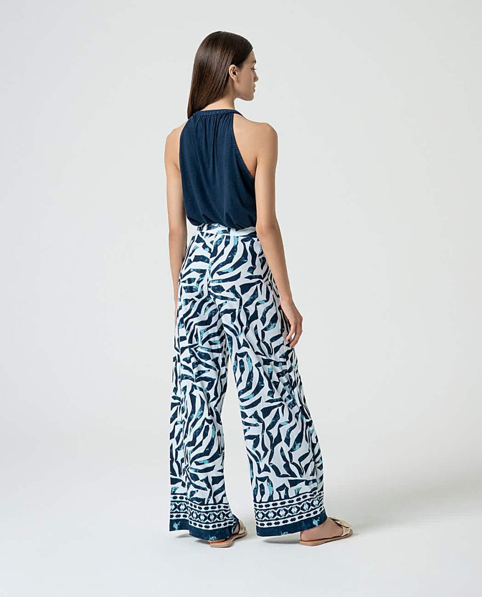 Pantalón estampado | Pala ancha | Surkana