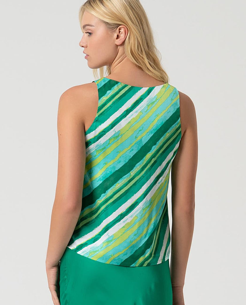 Top con escote en V | Estampado | Surkana