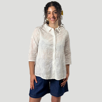 Camisa blanca | Bordada