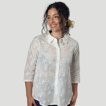 Camisa blanca | Bordada