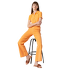 Pantalón acampanado | Liso | Mandarina