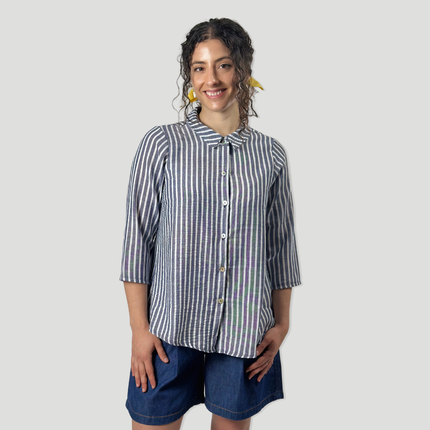Camisa Rayas | Azul marino