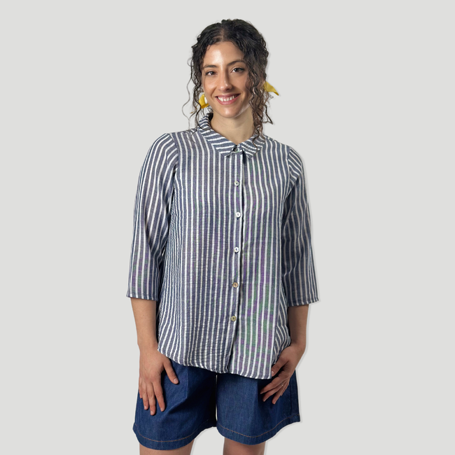 Camisa Rayas | Azul marino