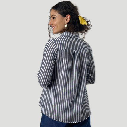 Camisa Rayas | Azul marino