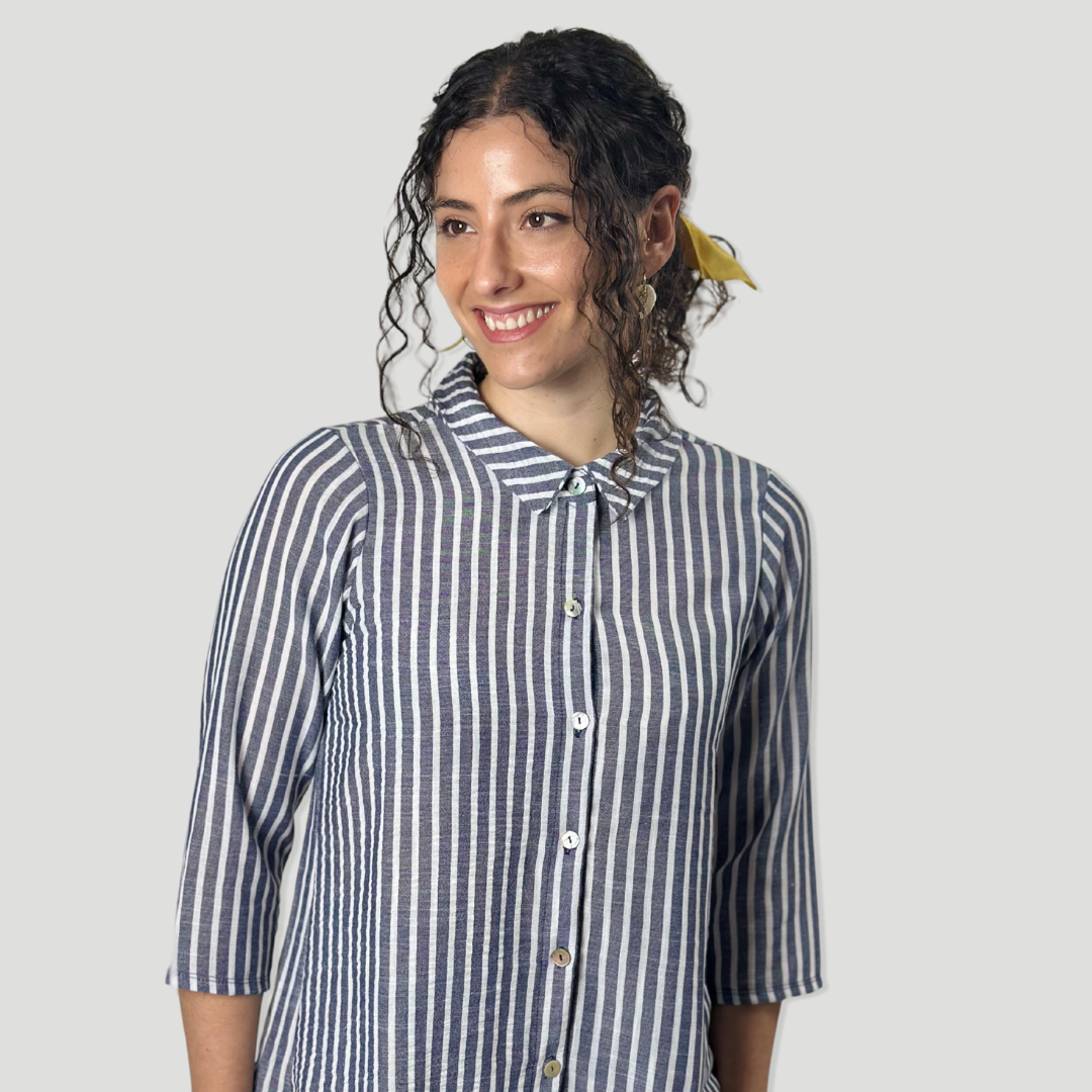 Camisa Rayas | Azul marino