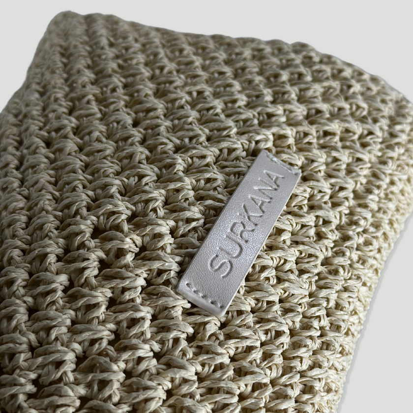 Bolso rafia | Pequeño crudo