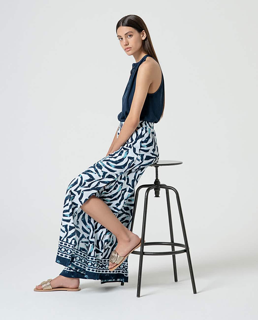 Pantalón estampado | Pala ancha | Surkana