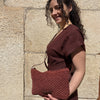 Bolso rafia | Pequeño marrón