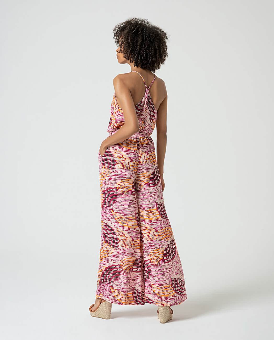 Pantalón largo ancho | Estampado