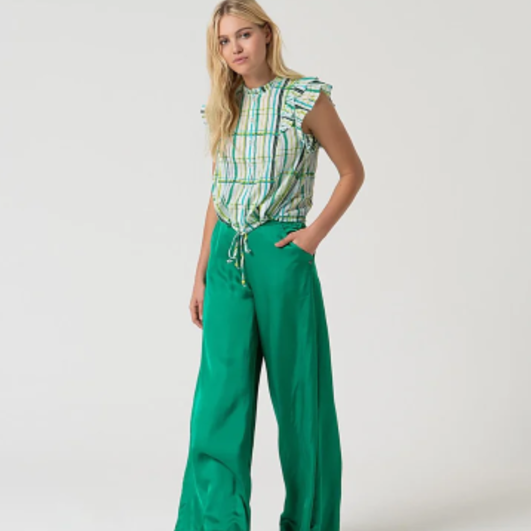 Camisa sin mangas | Estampada | Volantes | Surkana