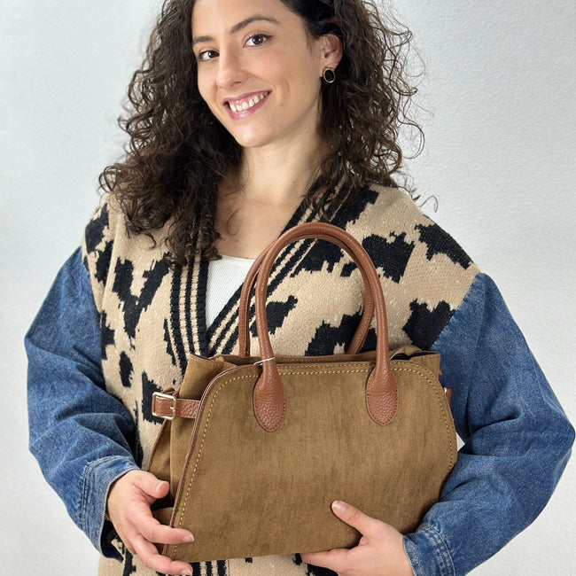 Bolso de antelina | Camel