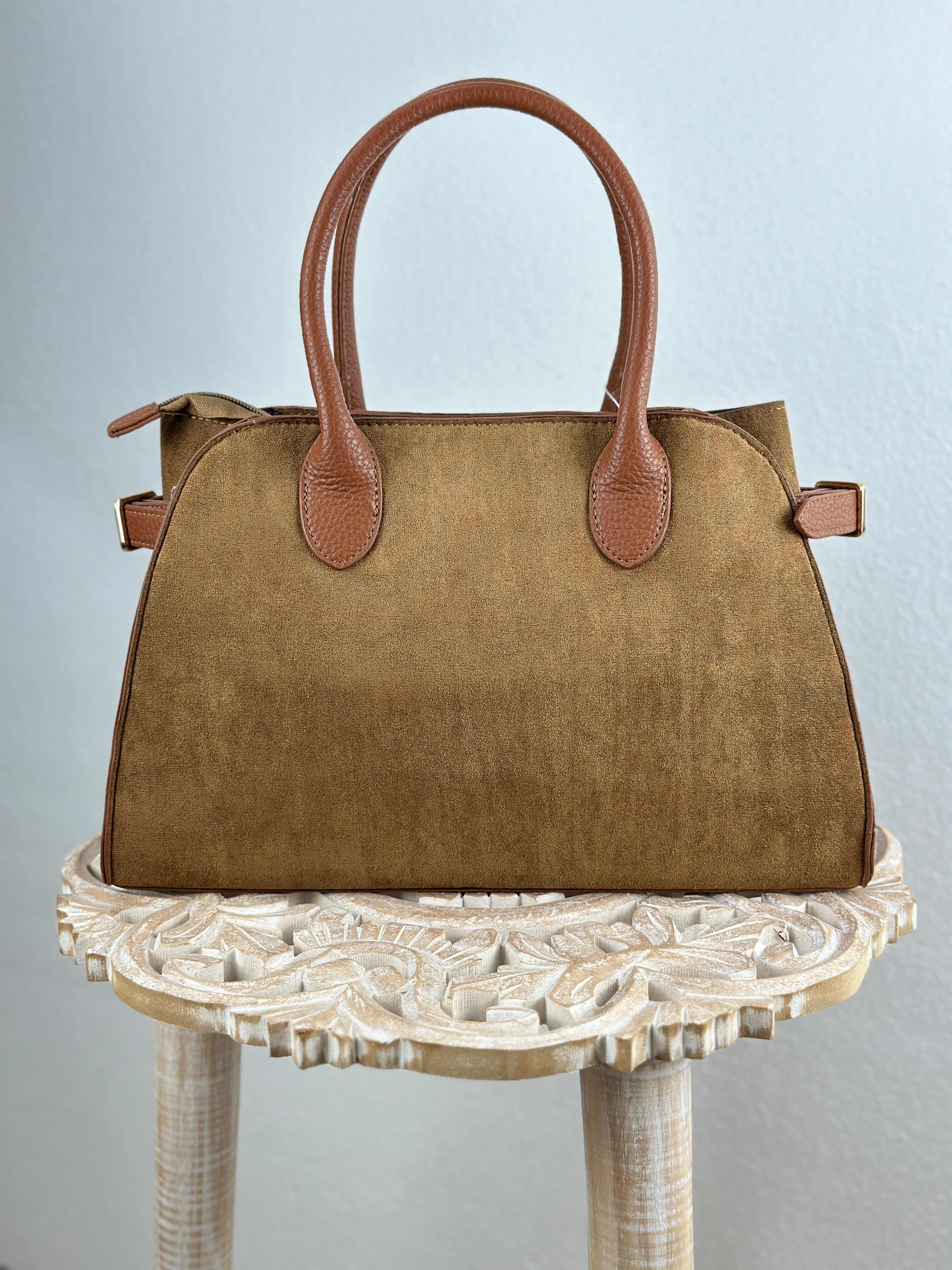 Bolso de antelina | Camel