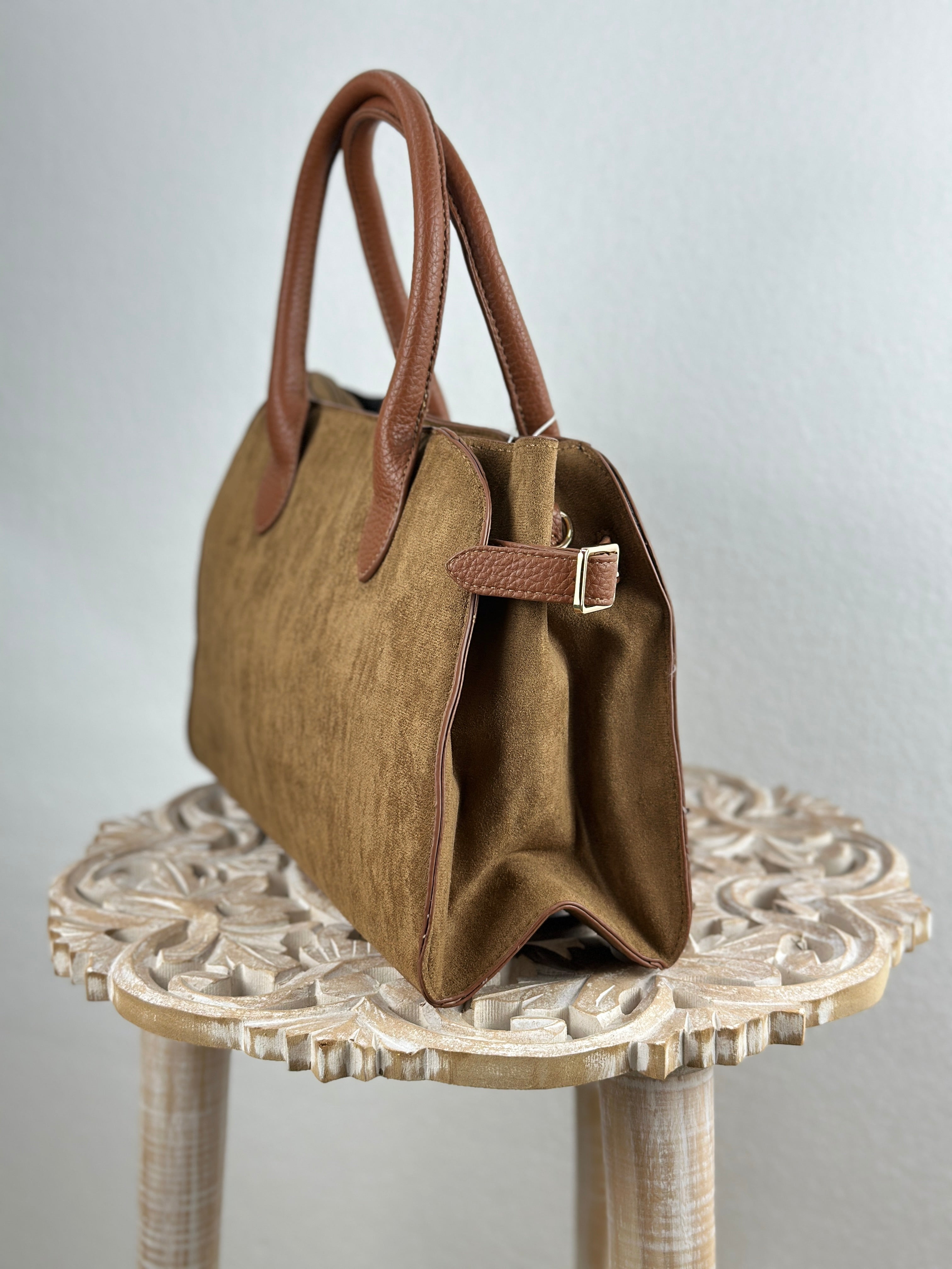 Bolso de antelina | Camel