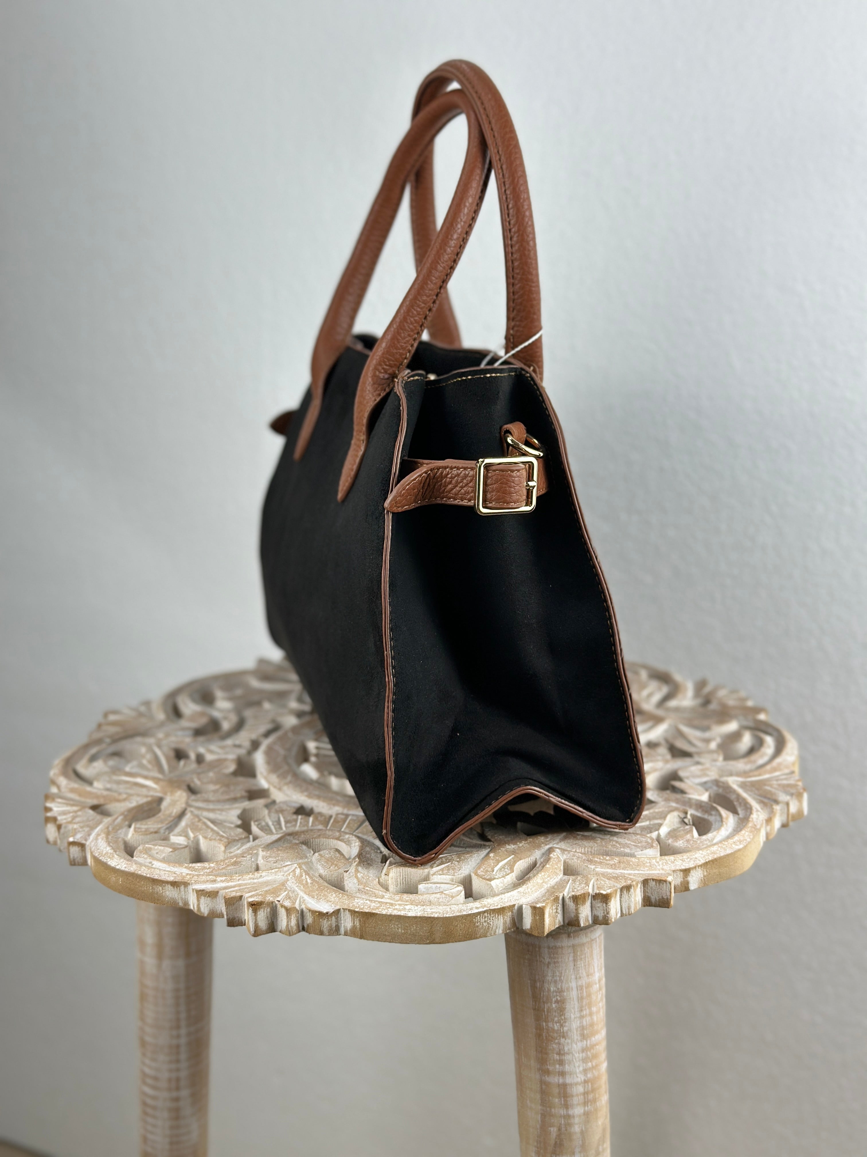 Bolso de antelina | Negro