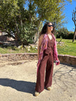 Pañuelo estampado | Rosa