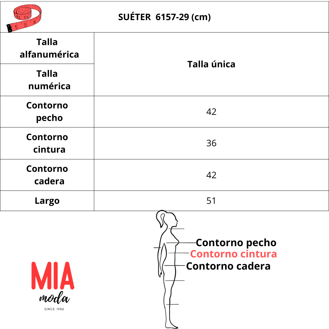 Suéter | Lana fina | Modelo 6157/29 | Marrón